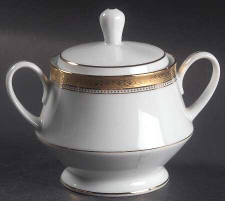 Manor Gold Sugar Bowl & Lid