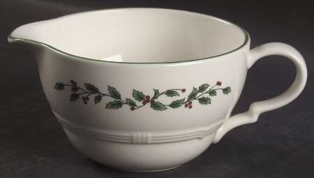 Holiday Greetings Open Sauce Boat by Nikko