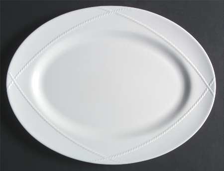Classic Braid 15" Oval Serving Platter