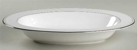 Platinum Pearl 11" Oval Vegetable Bowl by Nikko