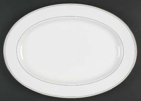 Platinum Pearl 14" Oval Serving Platter