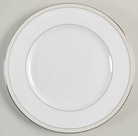 Platinum Beaded Pearl Salad Plate