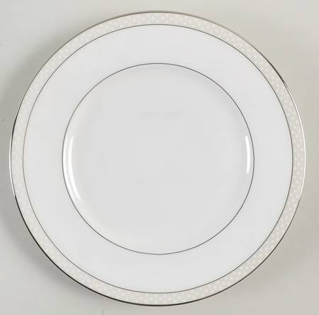Platinum Beaded Pearl Bread & Butter Plate