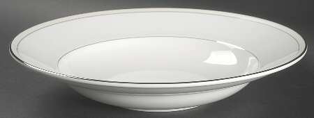 Platinum Beaded Pearl 11" Pasta Serving Bowl