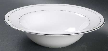Platinum Beaded Pearl Rim Fruit/Dessert (Sauce) Bowl