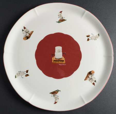 Let It S'More Chip Bowl/Plate for Chip & Dip Set