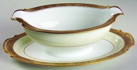Goldkin (No #) Gravy Boat with Attached Underplate