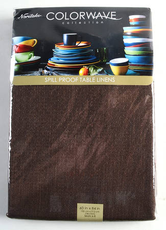 Colorwave Chocolate 60" X 84" Oblong Tablecloth