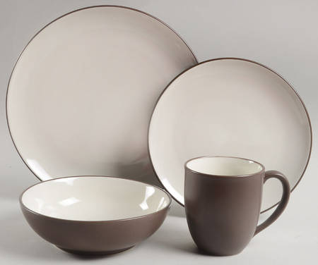 Colorwave Chocolate 4 Piece Place Setting