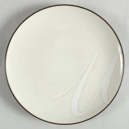 Colorwave Chocolate Accent Salad Plate Mono "U"