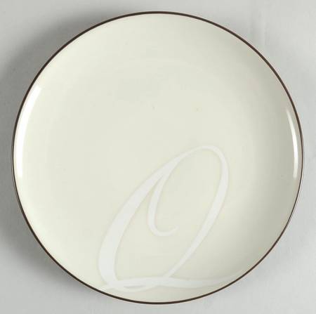 Colorwave Chocolate Accent Salad Plate Mono "Q"
