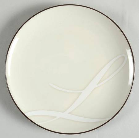 Colorwave Chocolate Accent Salad Plate Mono "L"