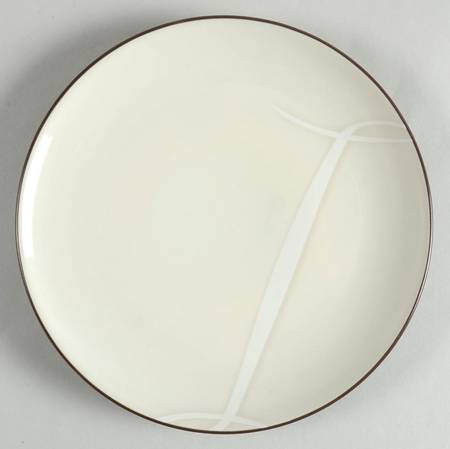 Colorwave Chocolate Accent Salad Plate Mono "I"