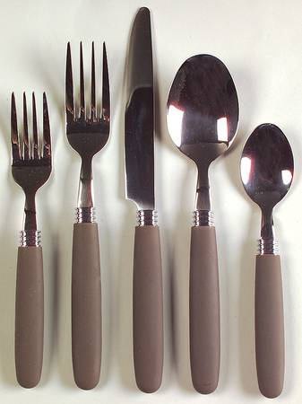 Colorwave Chocolate 5 Pc Place Setting-Flatware (K1,F2,SF,TSP,PLAS)