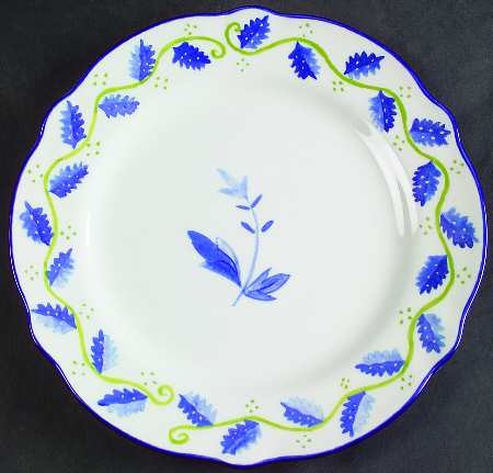 Blue Spring Salad Plate
