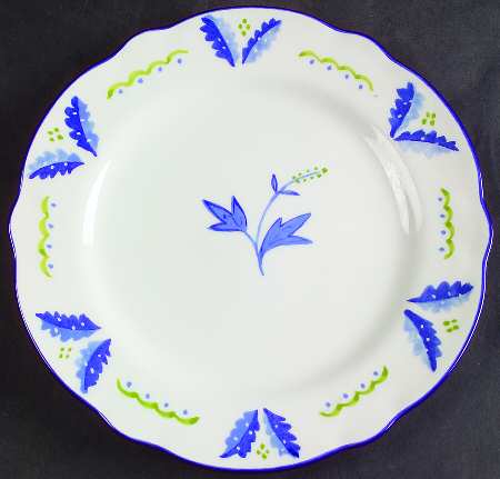 Blue Spring Salad Plate