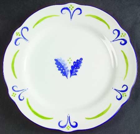 Blue Spring Salad Plate