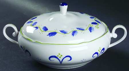 Blue Spring Round Covered Vegetable