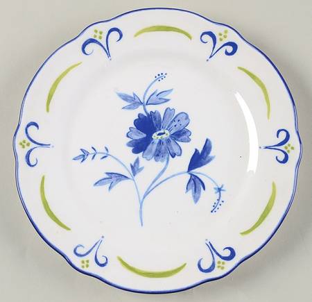 Blue Spring Bread & Butter Plate