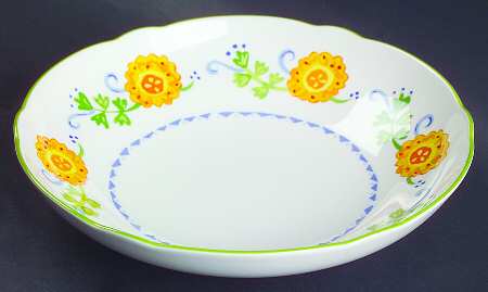 Sunshine Floral Coupe Soup Bowl