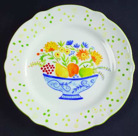 Sunshine Floral Salad Plate