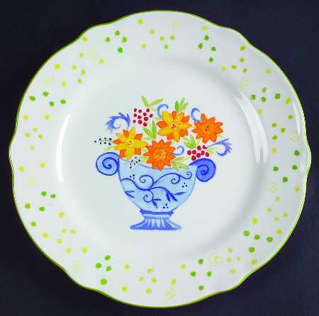 Sunshine Floral Salad Plate