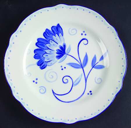 Blue Sunrise Salad Plate