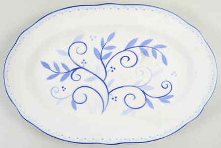 Blue Sunrise 14" Oval Serving Platter