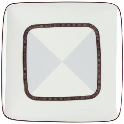 Cascade Platinum Square Accent Salad Plate