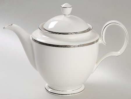 Cascade Platinum Tea/Coffee Pot & Lid