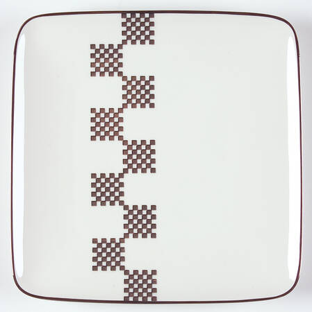 Cellini Platinum Square Accent Salad Plate