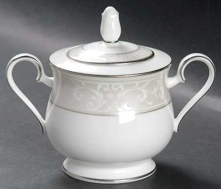 Montvale Platinum Sugar Bowl & Lid