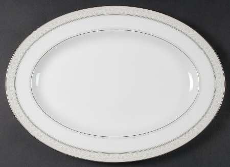 Montvale Platinum 14" Oval Serving Platter