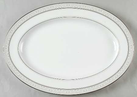 Montvale Platinum 16" Oval Serving Platter