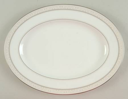 Montvale Platinum 12" Oval Serving Platter