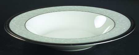 Lenore Platinum Rim Soup Bowl