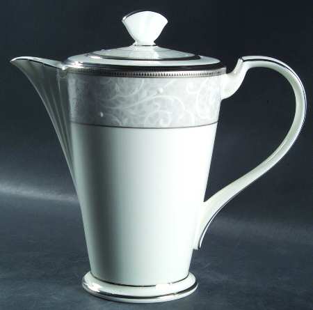 Lenore Platinum Coffee Pot & Lid