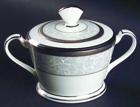 Lenore Platinum Sugar Bowl & Lid