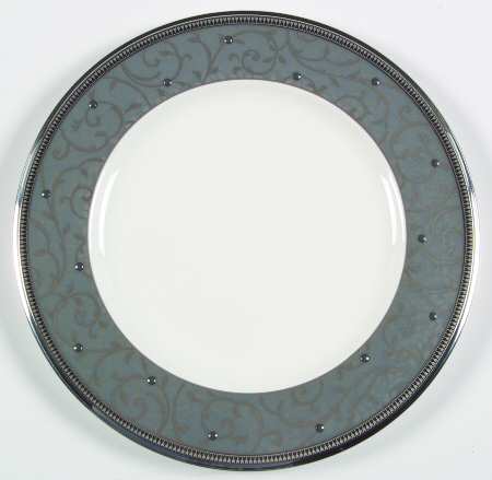 Lenore Platinum Accent Luncheon Plate