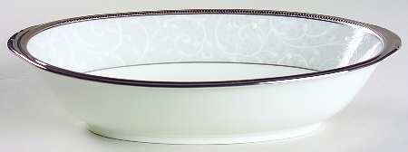 Lenore Platinum 10" Oval Vegetable Bowl