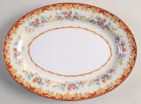 NAT46 14" Oval Serving Platter