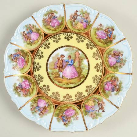 Love Story Scalloped Salad Plate