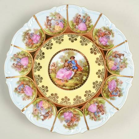 Love Story Scalloped Salad Plate