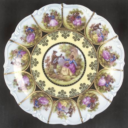 Love Story Scalloped Salad Plate