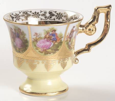 Love Story Footed Demitasse Cup
