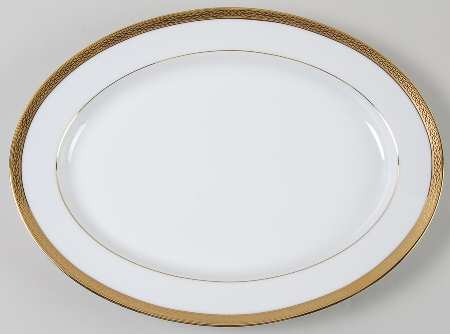 Queen's Gold 13" Oval Serving Platter