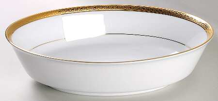 Queen's Gold 9" Oval Vegetable Bowl