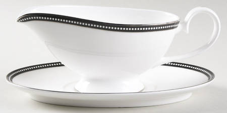 Midnight Pearl Gravy Boat & Underplate