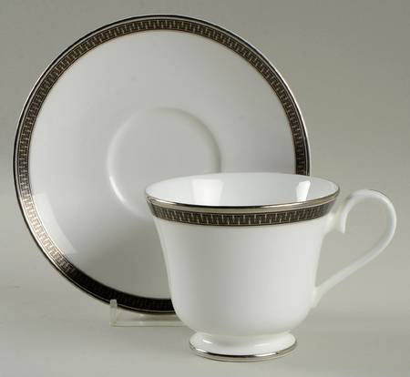 Evening Manor Footed Cup & Saucer Set