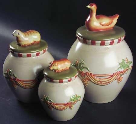 Country Market Accessories (3 Piece) Canister Set (Box Set)
